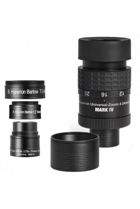 Baader Hyperion Universal Mark IV Zoom Eyepiece + Zoom Barlow Lens Set