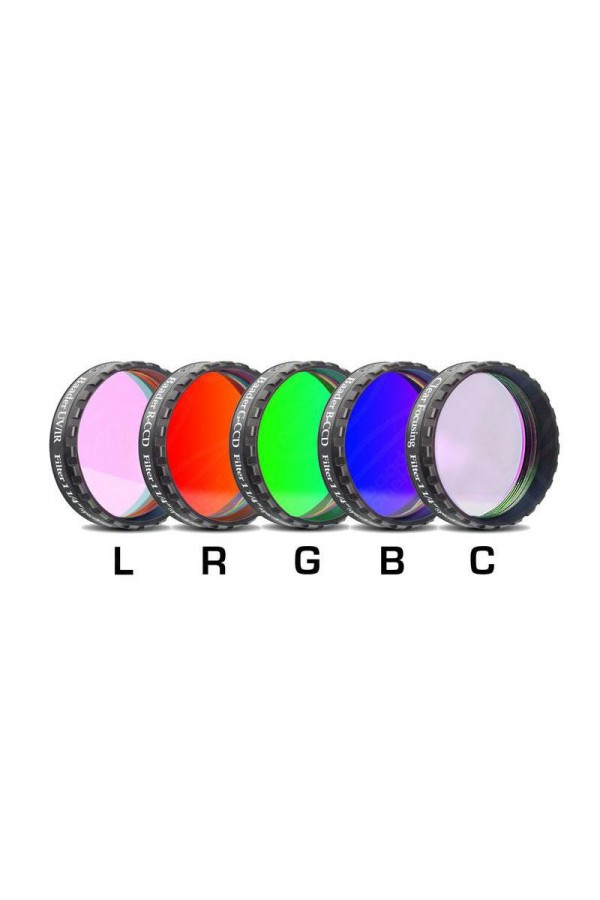 Baader Filters LRGBC-H-alpha 1.25" 7nm, OIII and SII Filter Set