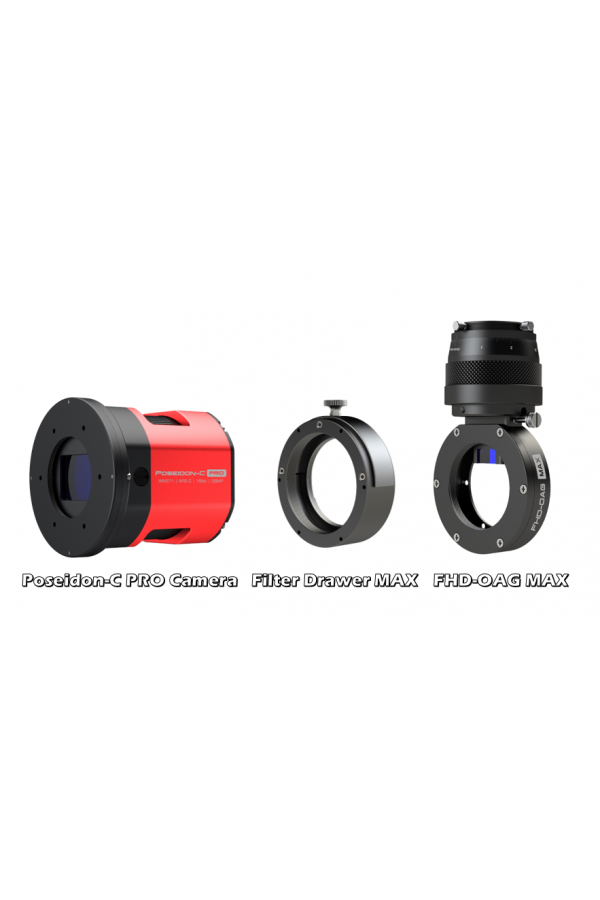 Poseidon-C Pro (IMX571) USB3.0 Color Cooled Camera + Filter Drawer MAX + FHD-OAG MAX