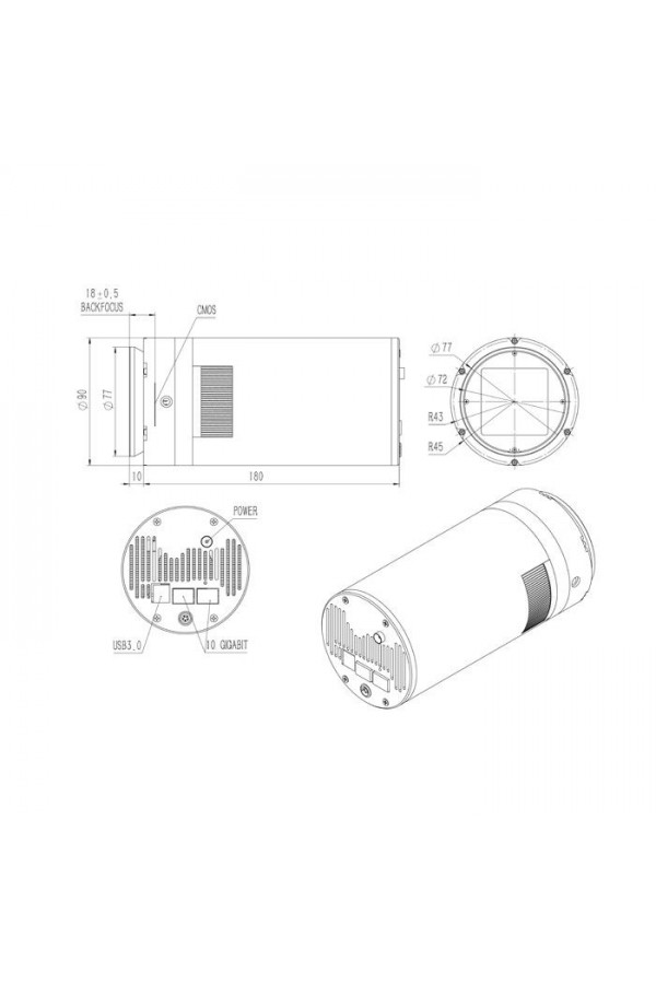QHYCCD QHY4040 FSI Cooled Monochrome Scientific Camera Class 1