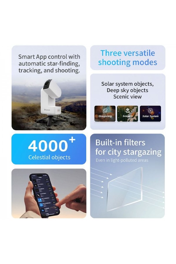 ZWO Seestar S30 All-In-One Smart Teleskop ZWO Seestar S30 All-In-One Smart Teleskop